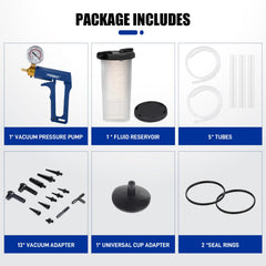 PESIKO 4-oz fluid reservoir attachment showcases spill-free fluid handling.