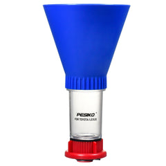 PESIKO engine oil funnel spill-free hands-free setup