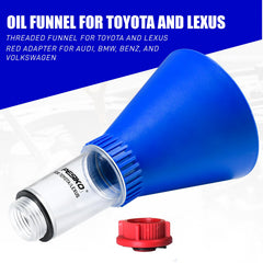 PESIKO funnel attached to cap shows secure threading