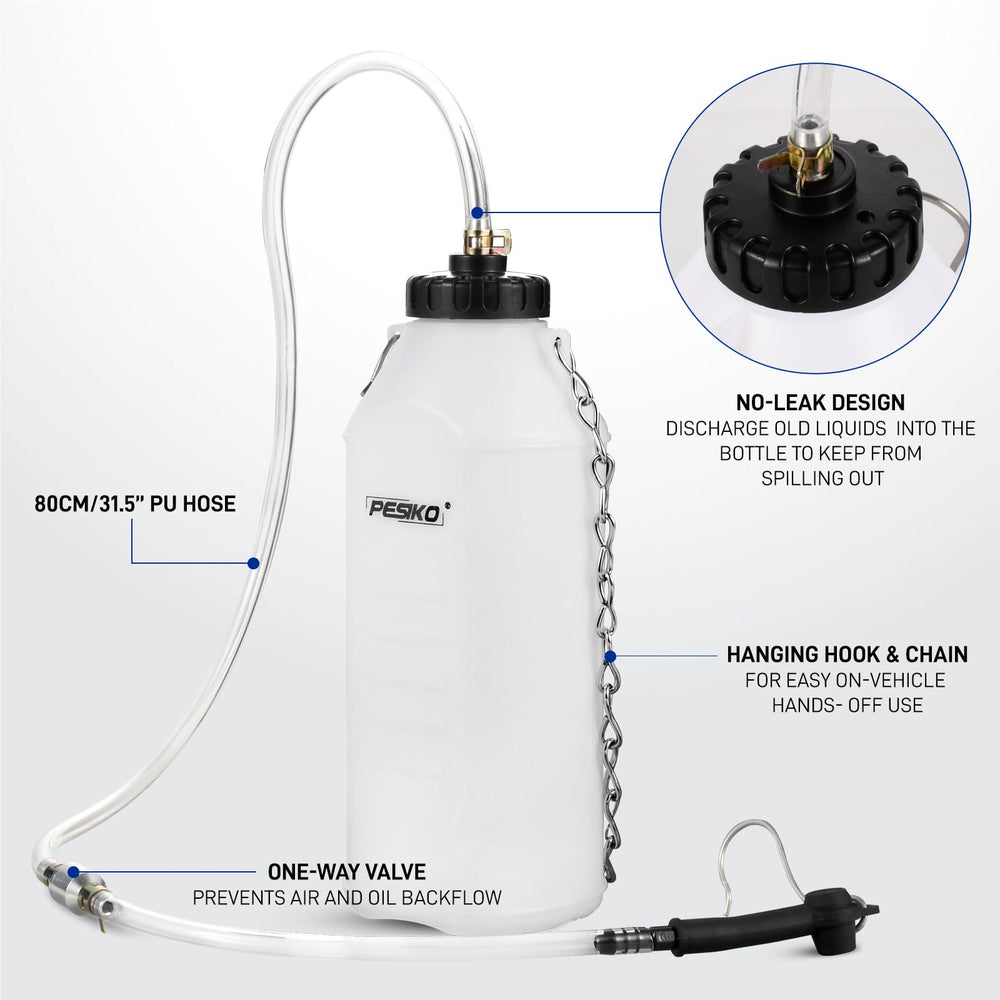 PESIKO one-way check valve ensuring no backflow during brake bleeding