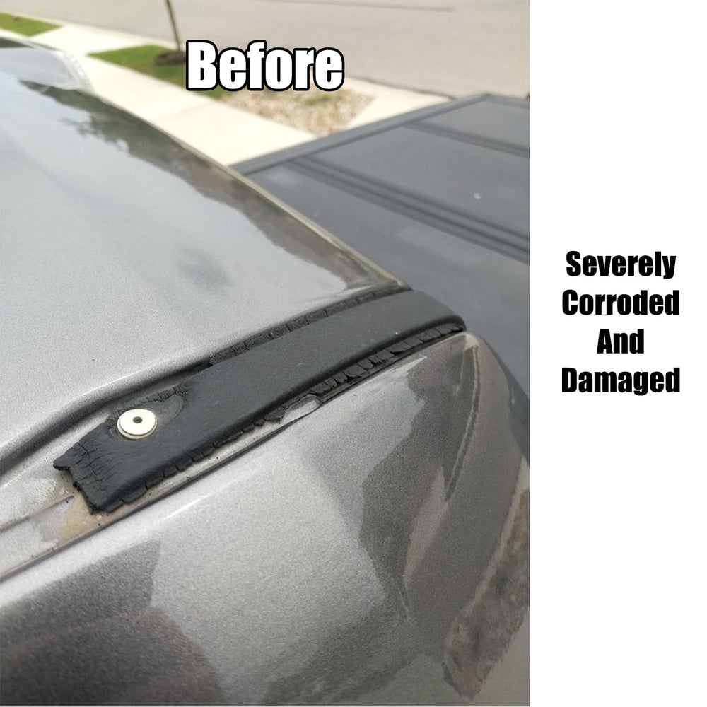 PFRREOR roof trim molding on F-150 2012 demonstrates precise fit.