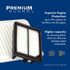Comparison of PA99193 and stock filter highlighting surface area
