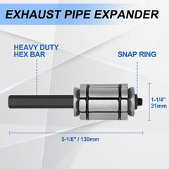 PHATRIP expander cones inserted ready for pipe widening task.