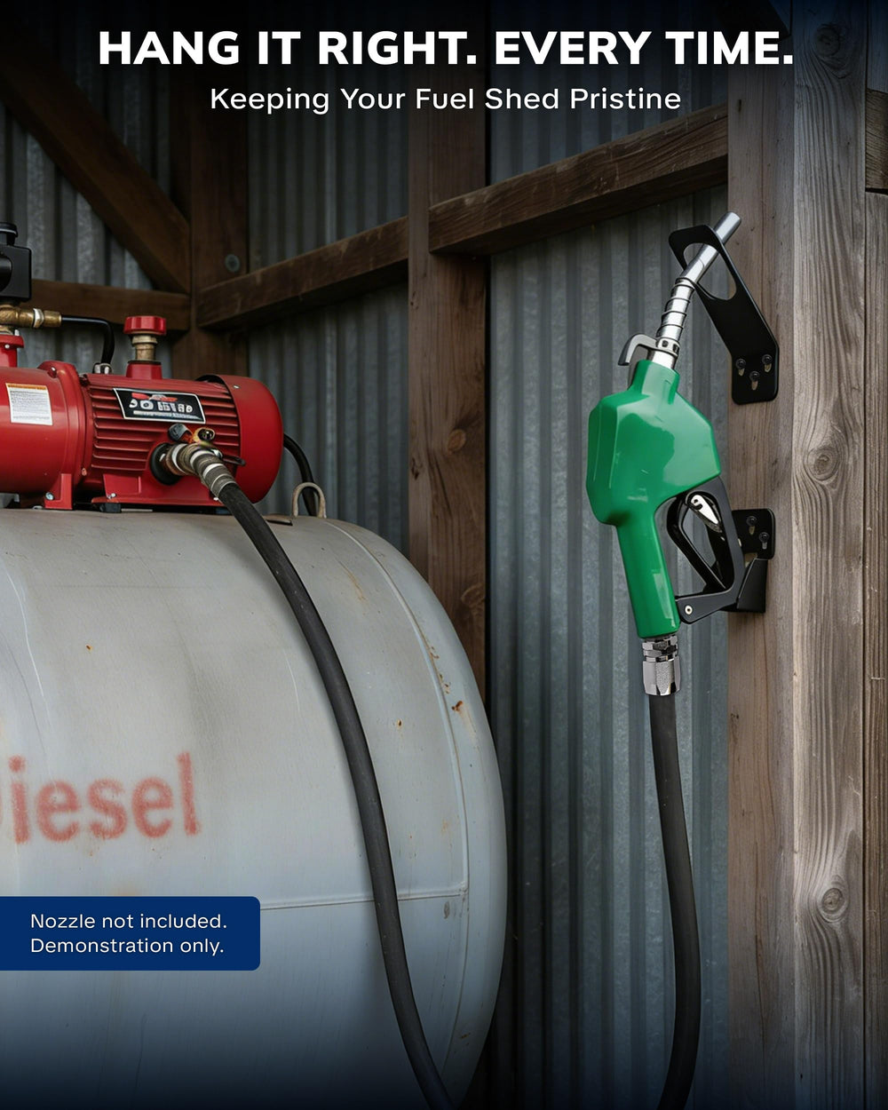 Close up of robust steel construction for PHATRIP holder