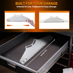 PHATRIP Toe Alignment Tool hub attachment simplifies setup on various vehicles.