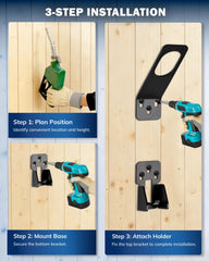 Slim wall mounted PHATRIP nozzle holder saving space