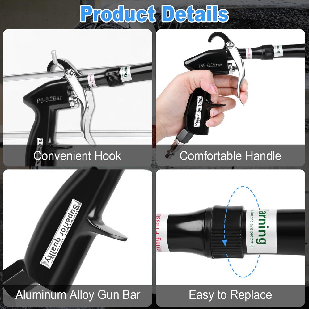 Phepetroll air blow gun aluminum body offers durability and resistance