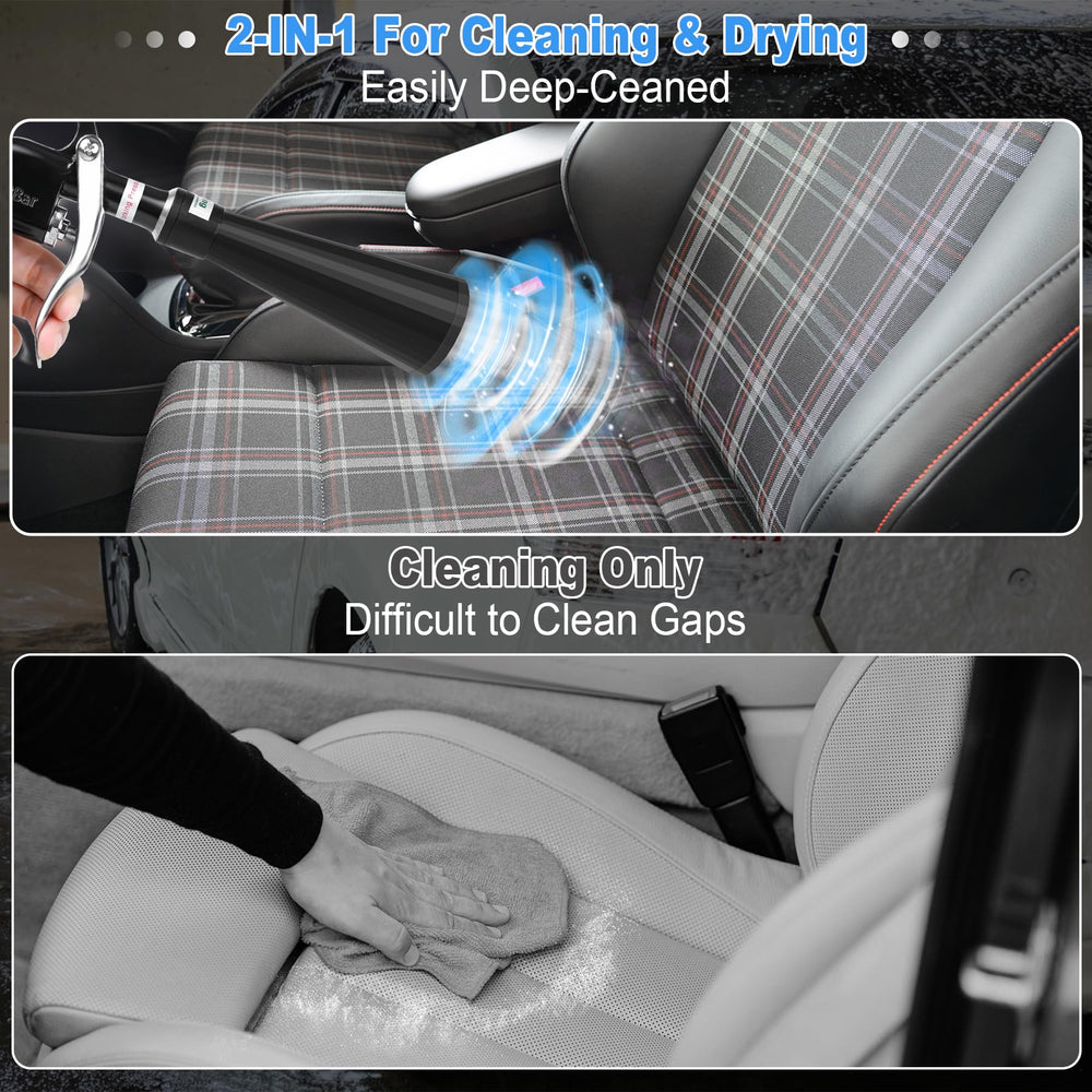Phepetroll air blow gun two nozzles for detailing flexibility