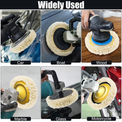 Phepetroll wool buffing pad for professional-grade polishing results.