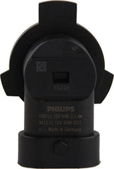 Philips 9012 box and bulb in focus highlights DOT compliance.