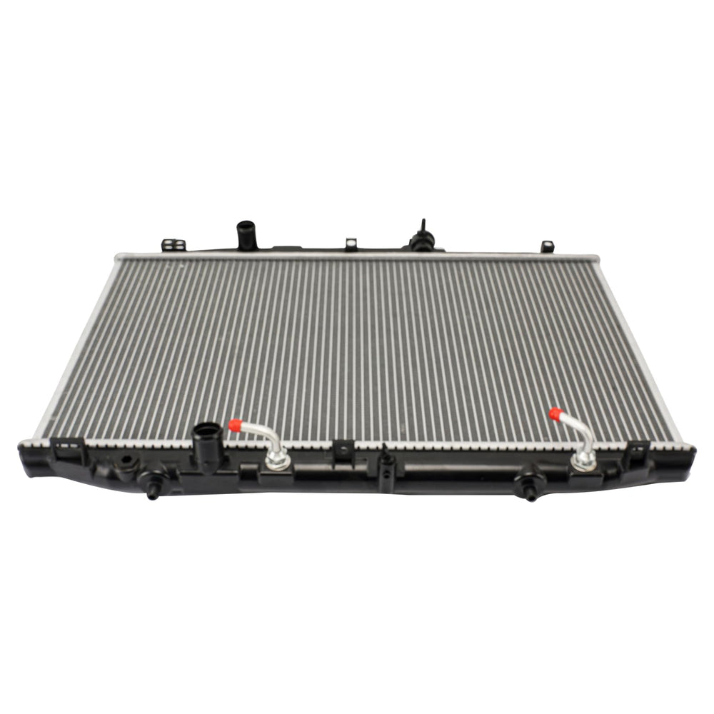 PHILTOP radiator for Accord 2.4L core detail highlights dense fins for heat dissipation.