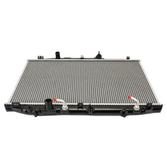 PHILTOP radiator for Accord 2.4L core detail highlights dense fins for heat dissipation.