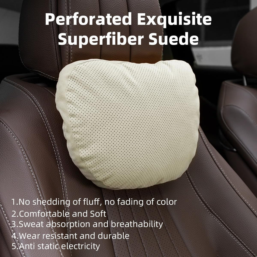 Phxoinu neck pillow filled with Dupont Sorona for plush support.