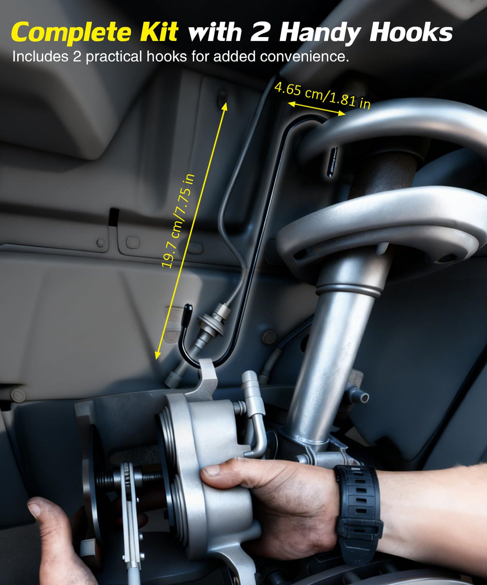 PHYRLRDOW hooks with rubber tips protect vehicle surfaces