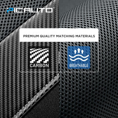 PIC AUTO breathable polyester fabric shields upholstery from spills and wear.