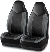 PIC AUTO leather seat cover front-left with carbon fiber accents enhances style and protection.