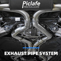 Piclafe 30-inch straight pipe suits long runs and modular setups