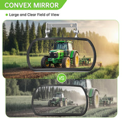 Piclafe adjustable U-bracket on the mirror for precise rear visibility