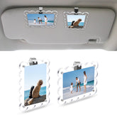 PIFOOG car visor magnetic clip photo frame keeps memories secure on the road.