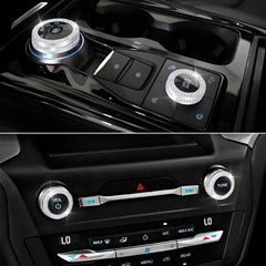 PIFOOG premium crystal rhinestones guard against abrasion on gear knobs.