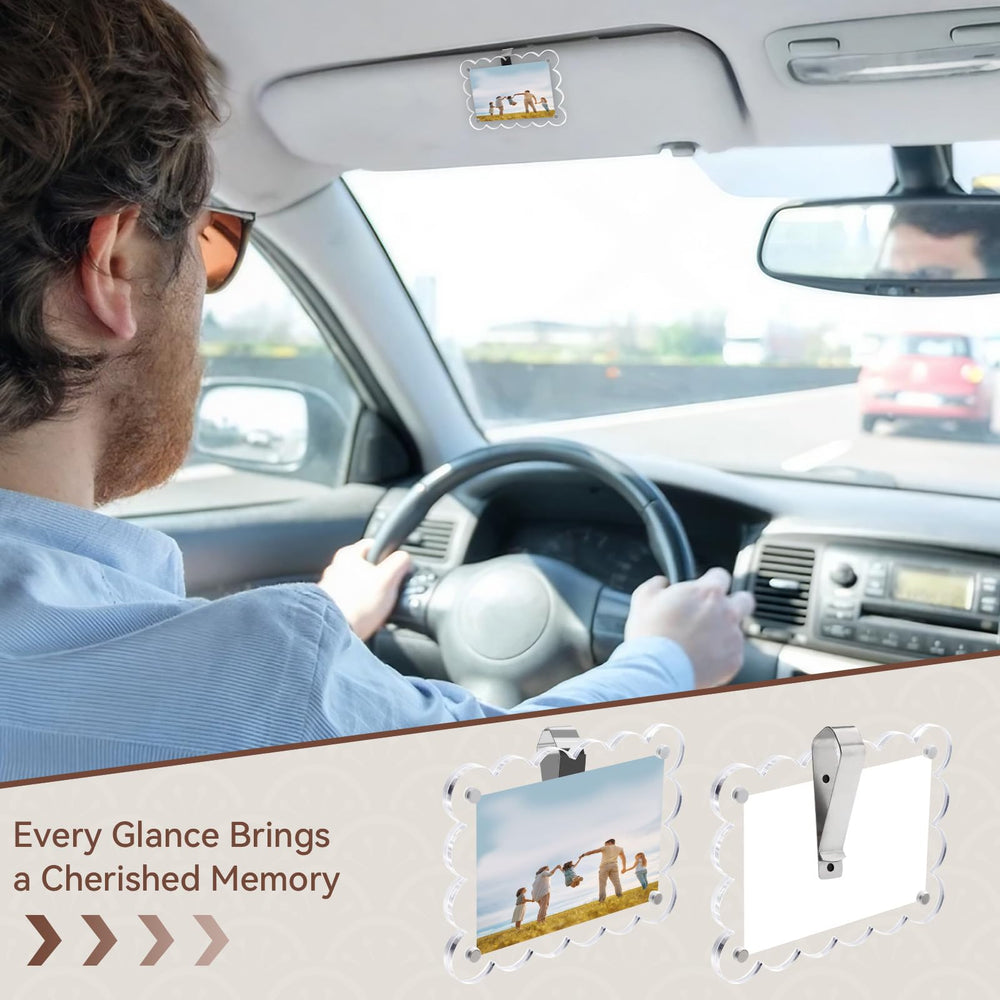 PIFOOG two-pack memory frames personalize your car interior.