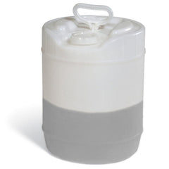 PIG oil storage container with translucent walls shows fill level for mess-free changes