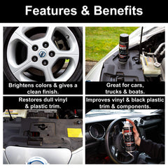 Pig Spit Original trim restoration shows vibrant color and clean finish on plastics.