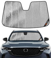 Pigenius AstraGuard front window sunshade blocks sun glare and heat for Mazda CX-50.