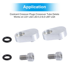 Pilida 551693 natural finish coolant port covers resist rust in LS engines.