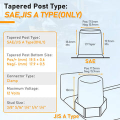 Pilida terminal compatibility across cars and RVs for versatile use