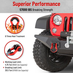 Pilida off-road towing attachment fits ATVs, Jeeps, trailers, and trucks.