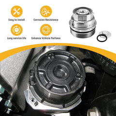 Pilida cap assembly installed in engine bay during routine service