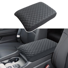 PIMCAR center console cover on Honda Pilot close-up showing premium stitching and protection.
