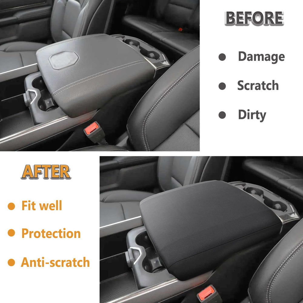 PIMCAR center console cover designed for Ram 2019-2026 bucket seats fits snugly