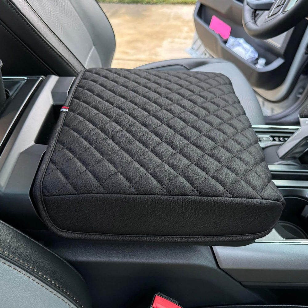 PIMCAR center console cover stitching close-up demonstrates quality craftsmanship