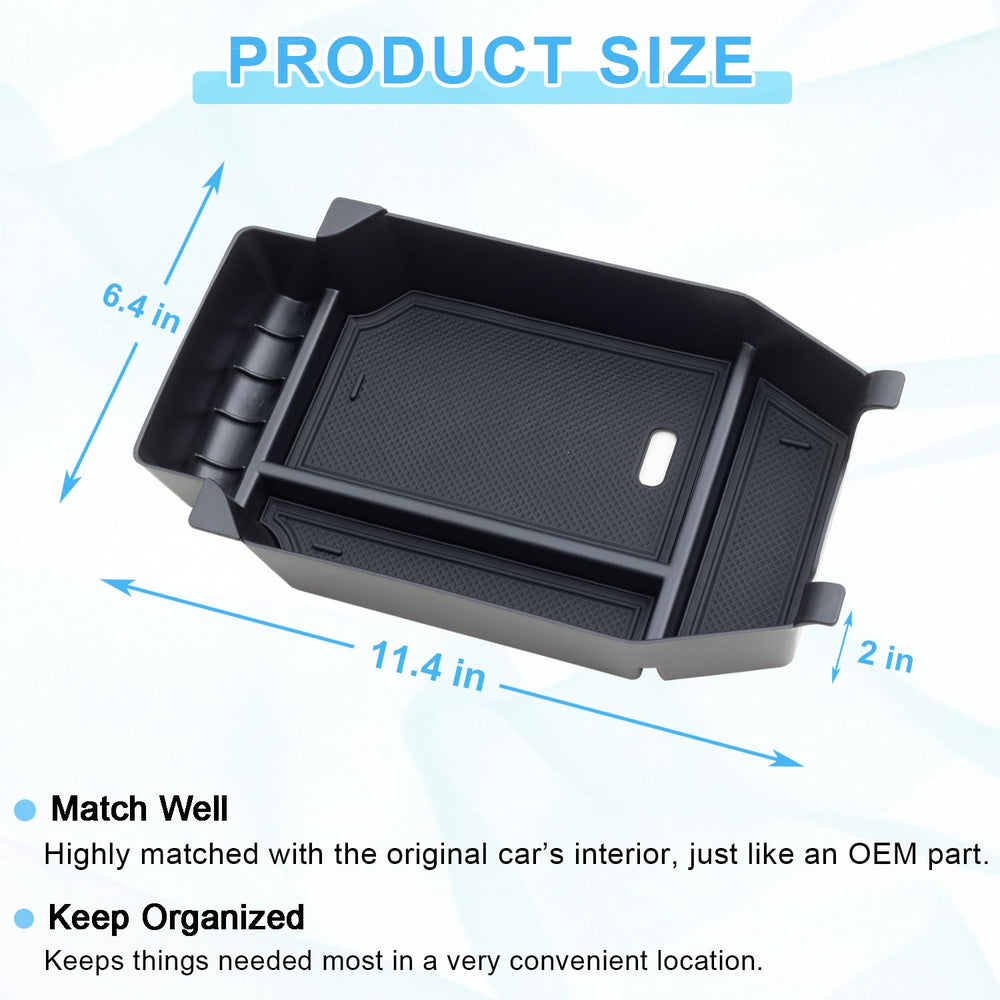 PIMCAR scratch-resistant matte finish on center console organizer