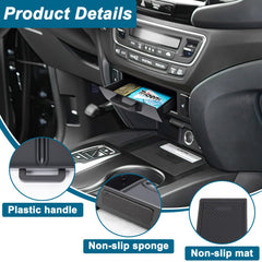 PIMCAR center console organizer for Passport keeps parking passes handy.