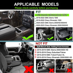 PIMCAR center console organizer for Sierra with bucket-tray adds quick-access compartments