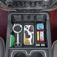 PIMCAR center console organizer tray fits 2014-2018 Silverado/Sierra for organized storage.