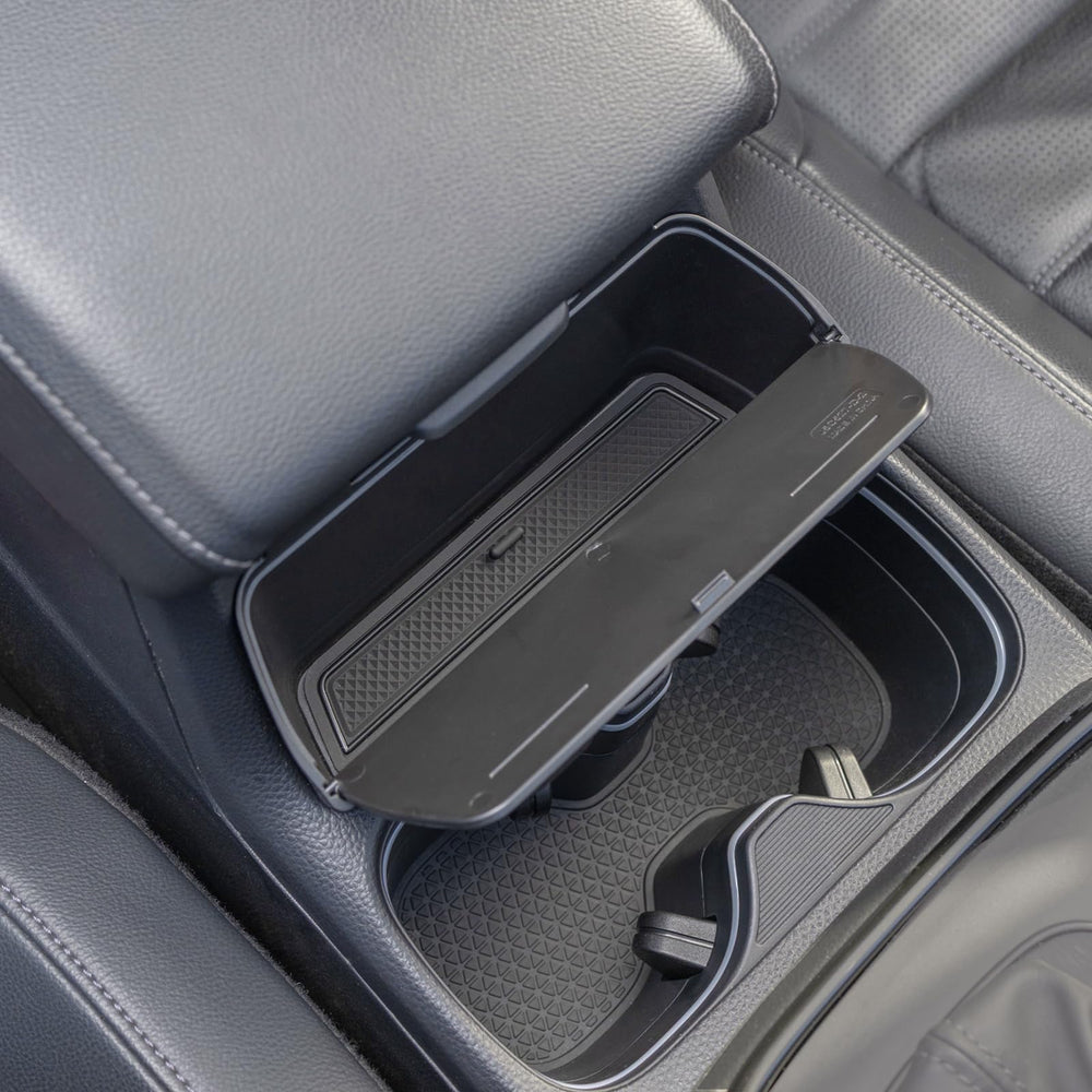 PIMCAR CR-V hanging box lid-open interior reveals concealed storage.