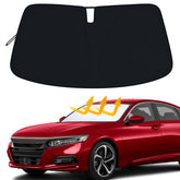 PIMCAR windshield shade on Honda Accord front window blocks heat and glare.
