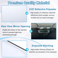 PIMCAR storage pouch keeps sunshade organized when not in use.