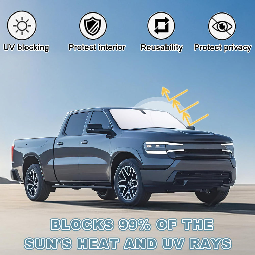 Close-up of 310T reflective material on PIMCAR sun shade