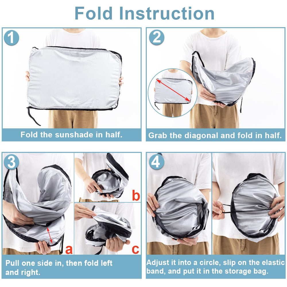 Durable 310T polyester construction of PIMCAR sun shade