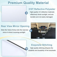 PIMCAR sun shade is easy to install and fold for storage
