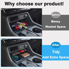 PIMCAR center console organizer easy install—no tools required.