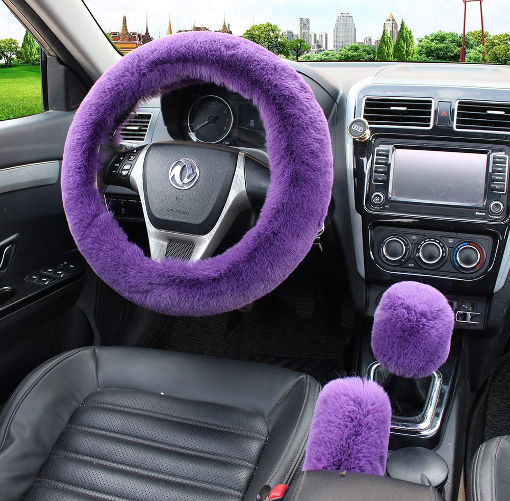 Pinbola shift cover in purple with soft cushioning around gear lever