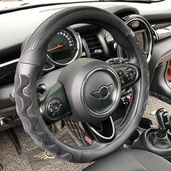 PINCTROT steering wheel cover with 3D honeycomb grip for secure handling
