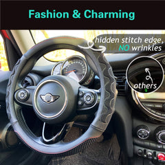 PINCTROT universal 14.5-15 inch fit enhances steering control and comfort.