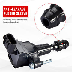 Durable ignition parts in an engine bay view
